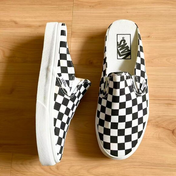 Vans Classic Slip On Mule Checkerboard VN0A4P3U5GU Women Size 7.5 US - Picture 5 of 8
